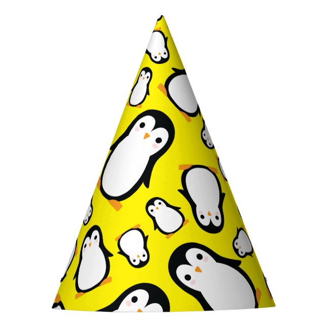 Gorras del Penguin Cute Winter Primer Cumpleaños F (Anverso)