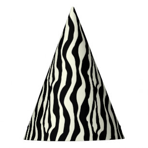 Gorras elegantes del fiesta del estampado de zebra