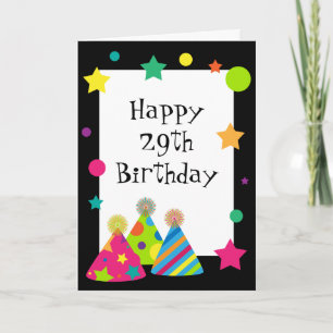 ¿Gorras fiestas 29 de nuevo? Tarjeta