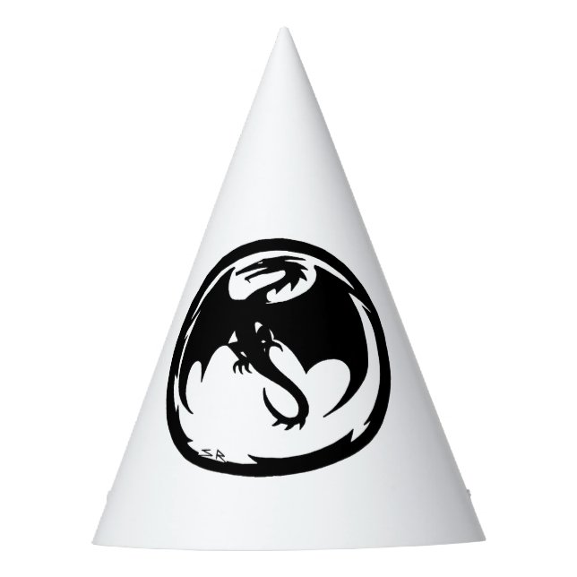 Gorras fiestas blancos del Dragón Negro (Anverso)
