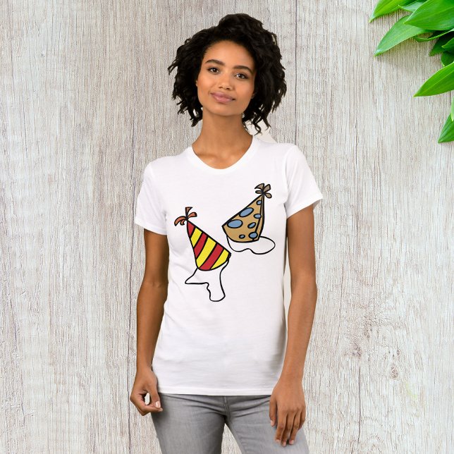Gorras fiestas camiseta para mujeres (Subido por el creador)