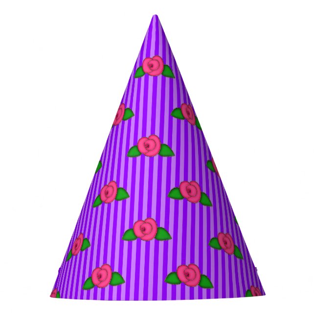 Gorras FIESTAS de la Princesa Rosebud Stripes-1-PA (Anverso)
