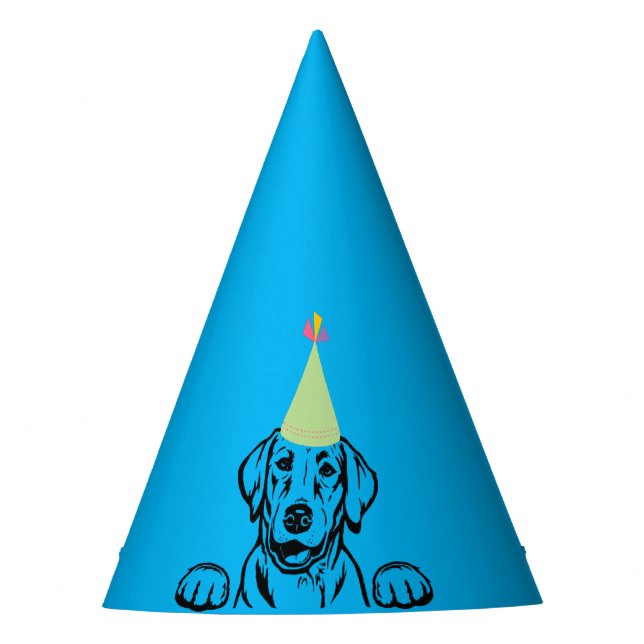 gorras Fiestas de Labrador "PAWTY" (Anverso)