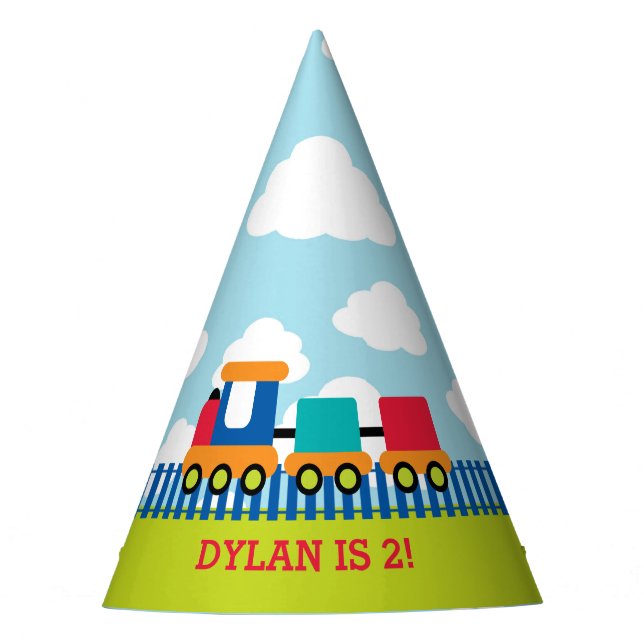 Gorras Fiestas del Tren de Transporte Niños Cumple (Anverso)