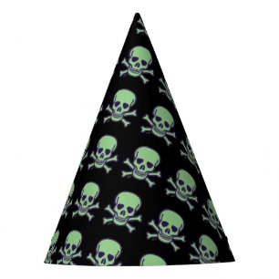 Gorras fiestas negros de Green Skull