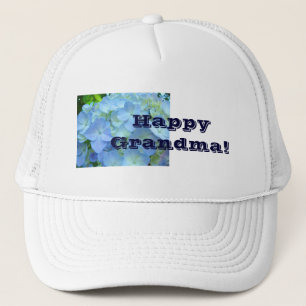 Gorras Flores de hidrangea floral azul