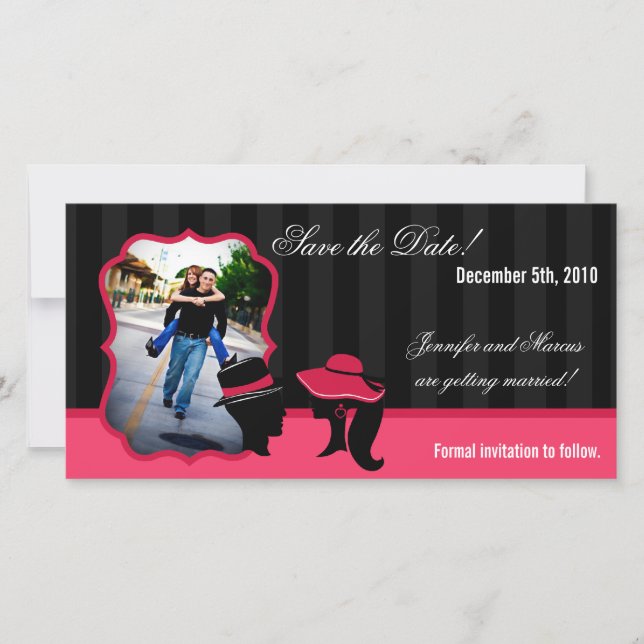 gorras formales de Invitación de compromiso 4x8 El (Anverso)