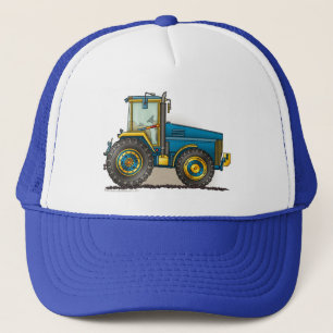 Gorras grandes azules del tractor