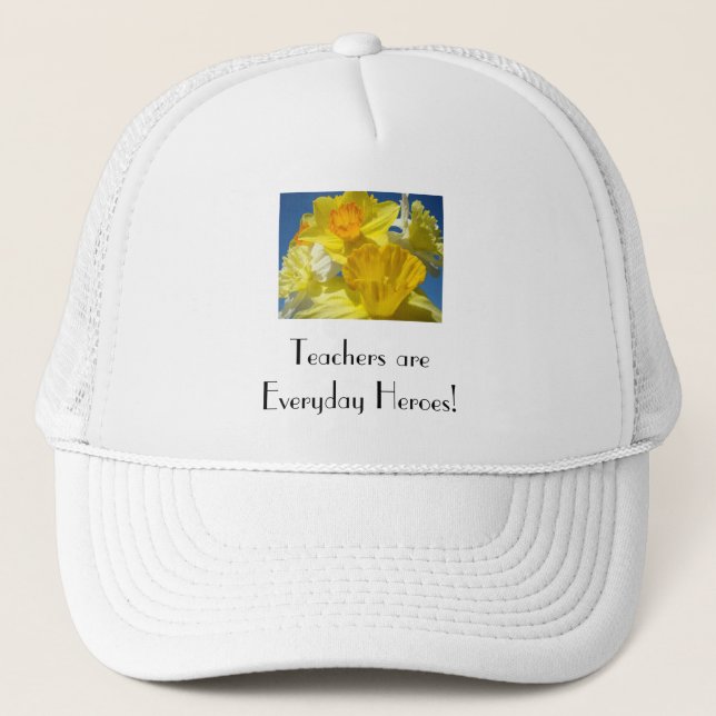 Gorras Los maestros son héroes cotidianos! Flor de (Anverso)