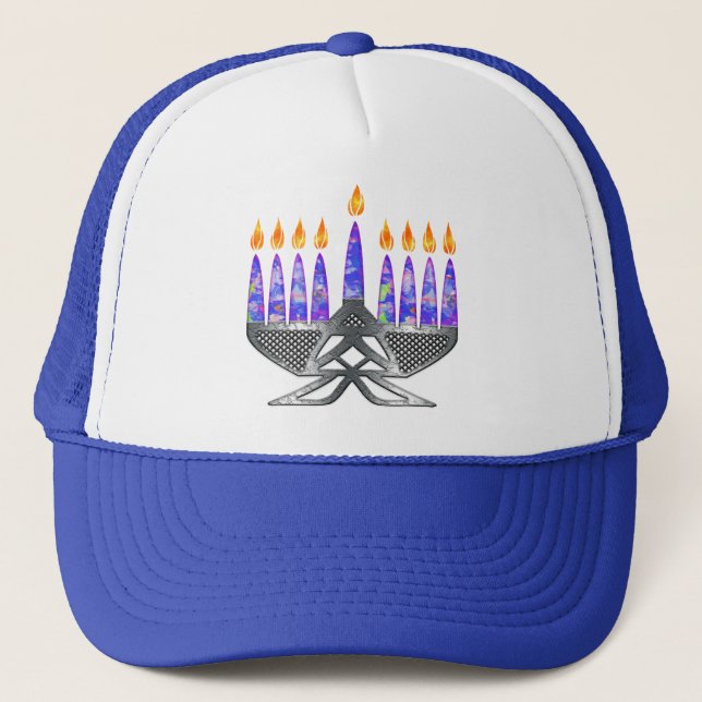 Gorras metalizado de Menorah (Anverso)
