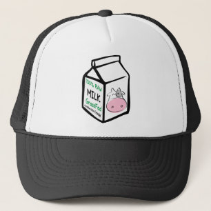 Gorras orgánicos del planeta de la leche cruda