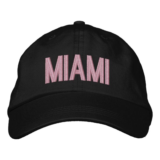 Gorras Personalizadas Ajustables Miami Florida (Anverso)