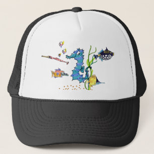 Gorras personalizado Seahorse Cute Fishes