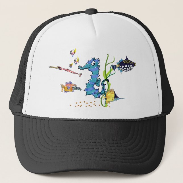 Gorras personalizado Seahorse Cute Fishes (Anverso)