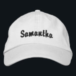 Gorras personalizados<br><div class="desc">Utilice los campos de plantilla para agregar su nombre o texto personalizado a estas tapas de béisbol personalizadas.</div>