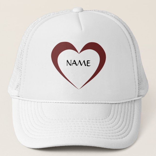 Gorras personalizados del corazón (Anverso)