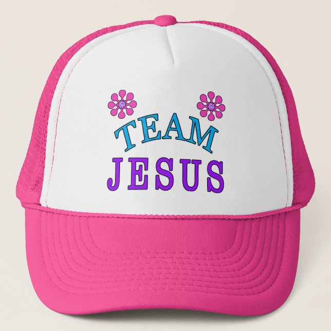 Gorras planos cristianos de Jesús Bill del equipo (Anverso)