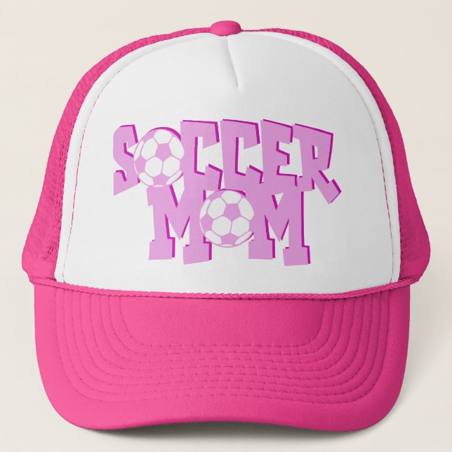 Gorras rosados de la mamá del fútbol (Anverso)