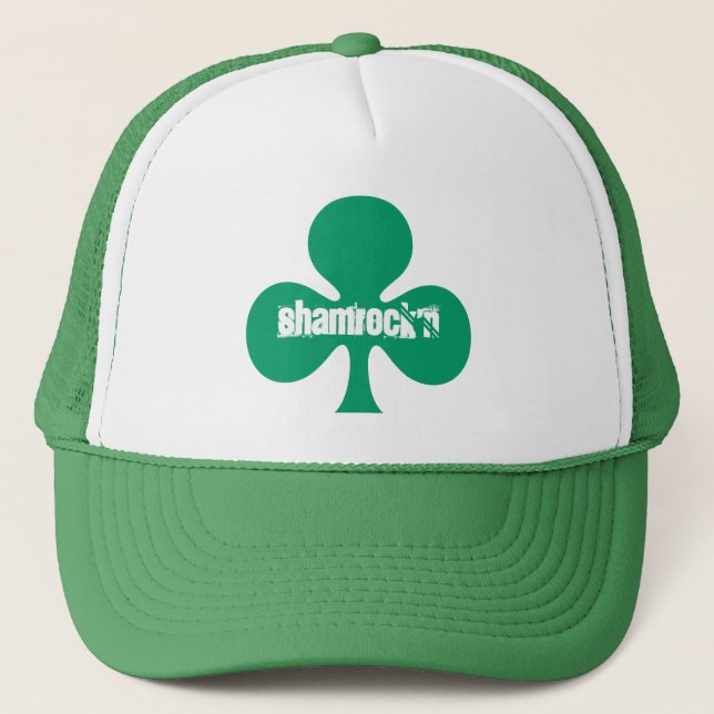 Gorras verdes de Shamrock'n del trébol del día de (Anverso)