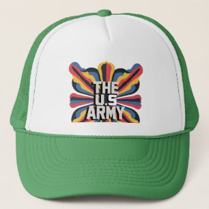 Gorras vibrantes de tipografía de ilustracion