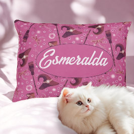 Gorras y palos de escoba cama mascota rosa