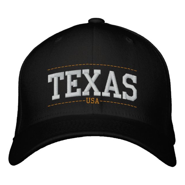 Gorras Zip Embroidered de Texas USA (Anverso)