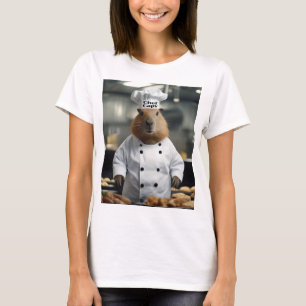 Gorrito De Chef Divertido De Carpincho, Camiseta P