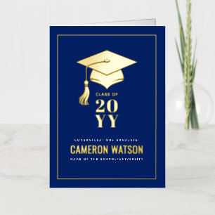 Gorrito de graduación moderno personalizado y borl