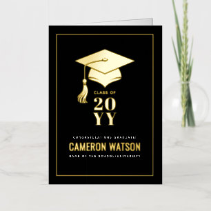 Gorrito de graduación moderno personalizado y borl