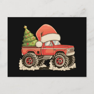 Gorrito de Santa para Camión Monstruo de Navidad F