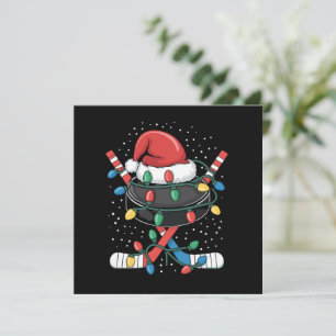 Gorrito Deportivo de Hockey de Navidad Xmas Santa 