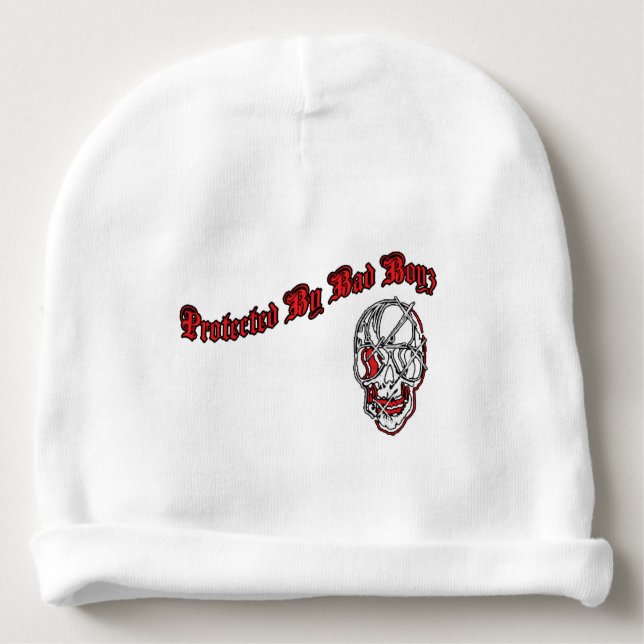 Gorrito Para Bebe Protegido por el mún engranaje del bebé de Boyz (Anverso)