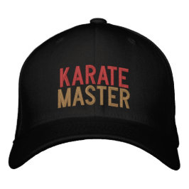 gorro de béisbol barrido de maestro karate