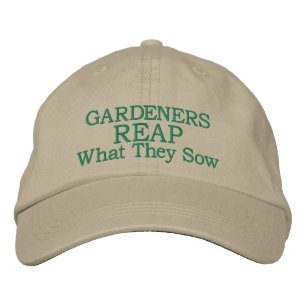Gorro de béisbol bordado en jardinera