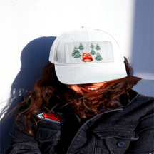 Gorro de camionero de Navidad de erizo del bosque