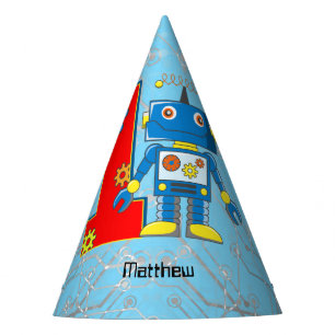 Gorro De Fiesta 1r cumpleaños del robot
