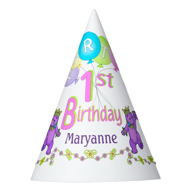 Gorro De Fiesta 1ra diversión de la fiesta de cumpleaños de (Anverso)