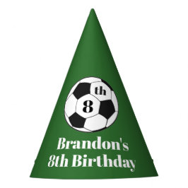 Gorro De Fiesta 8th Birthday Soccer Football Red Boys Sport 