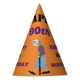 Gorro De Fiesta 90.o CUMPLEAÑOS FELIZ