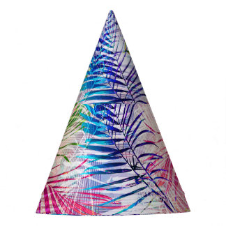 Gorro De Fiesta Abstracto acuarela deja patrón de alamante