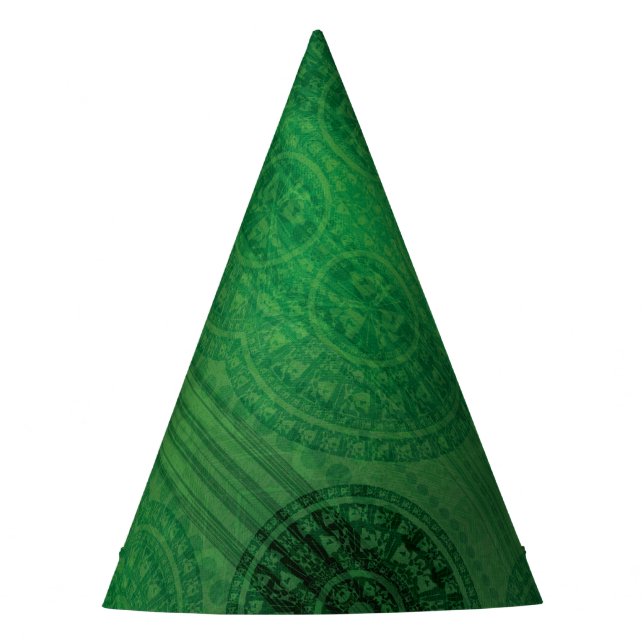 Gorro De Fiesta Aceptación | Medallones de Meditación Verde (Anverso)