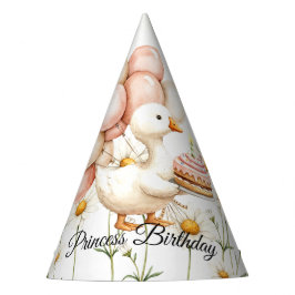 Gorro De Fiesta Acuarela Bebé blanco ganso fiesta de cumpleaños