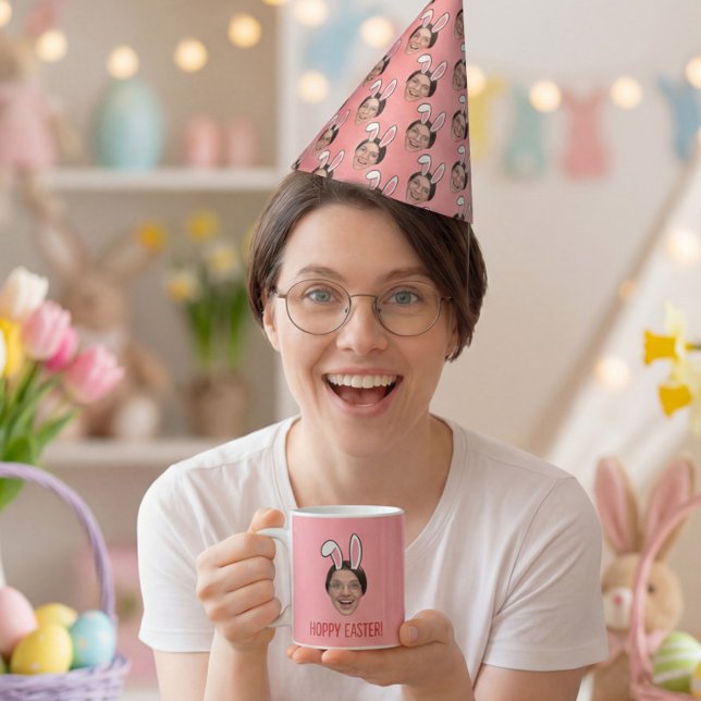 Gorro De Fiesta Add Your Face Personalized Easter Bunny Ears Photo (Subido por el creador)