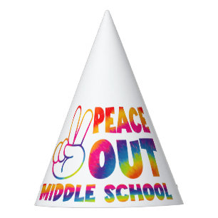 Gorro De Fiesta Adiós Escuela Secundaria Tie Dye Último Día De Esc