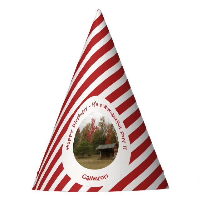 Gorro De Fiesta Adirondack Lean-to en artículos de la fiesta de cu (Anverso)