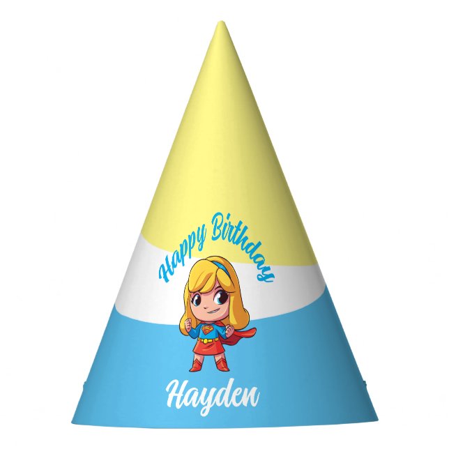 Gorro De Fiesta Adorable Supergirl Stance (Anverso)