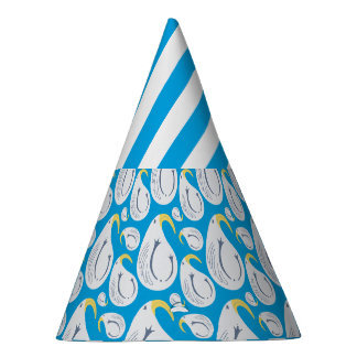 Gorro De Fiesta Albatros azul amarillo blanco gris