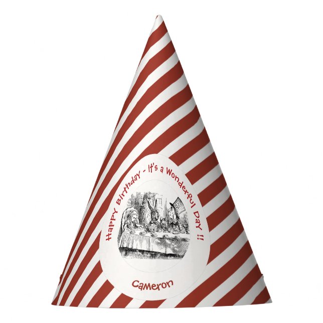 Gorro De Fiesta Alicia en el Fiesta de la tierra de las maravillas (Anverso)