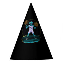 Alien del espacio de juego de baloncesto