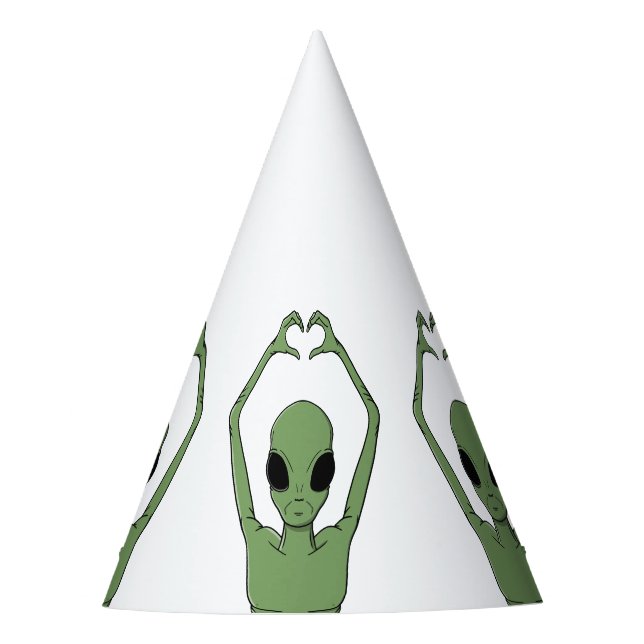 Gorro De Fiesta Alien Heart Pose (Anverso)